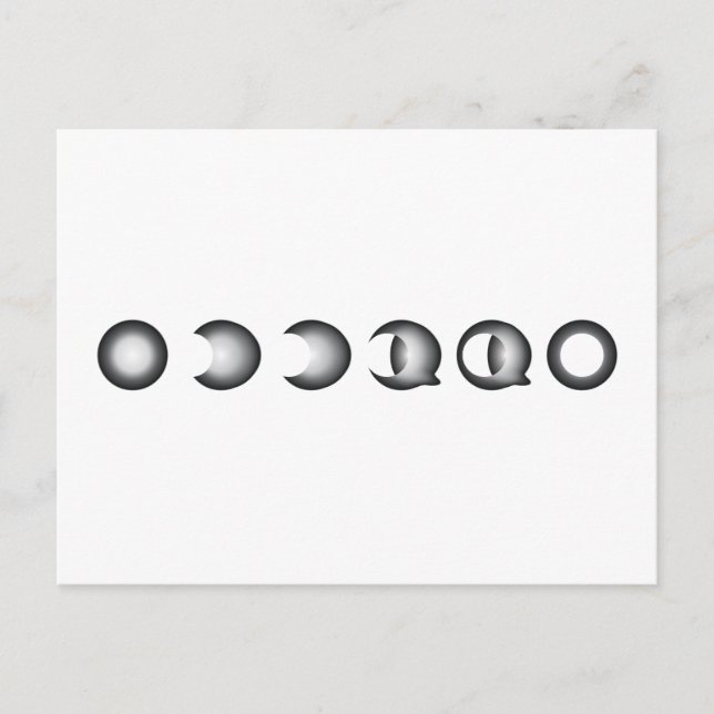 Mondfinsternis Postkarte (Vorderseite)