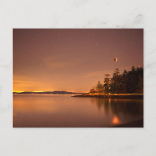 Mondfinsternis Victoria, British Columbia Postkarte