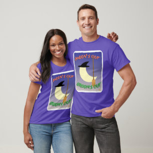 Mondfisch aus Halloween-Slogan T-Shirt