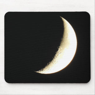 Mondfoto Nahaufnahme von Kratern Mousepad