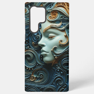Mondfrau 3D-Kunst Samsung Galaxy Hülle