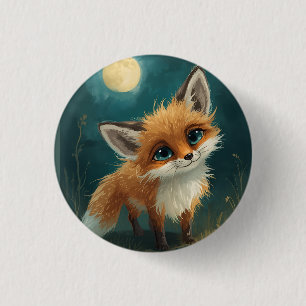 Mondfuchs, nächtlicher Wald  Button