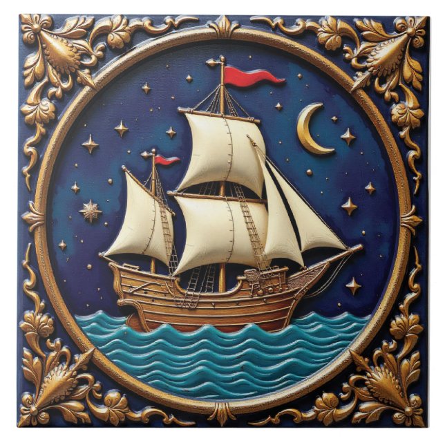 Mondführer für die Mariner Fliese (Vorderseite)