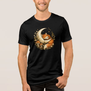 Mondgarten Fuchs Cottagecore Wald Fantasy T-Shirt Tri-Blend Shirt