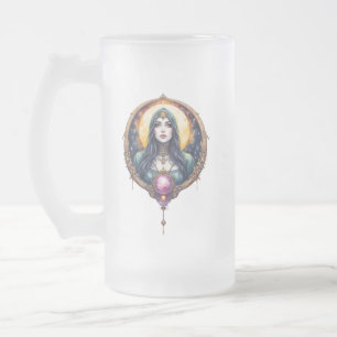 Mondgebundene Traumhüterin – Hüterin der Nacht.   Mattglas Bierglas