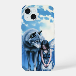 Mondgebundene Verbindung – Der Wolf und die gothis iPhone 15 Hülle
