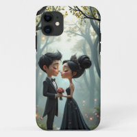 Mondgelübde – Ein süßer gotischer Hochzeitsmoment.