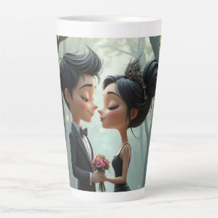 Mondgelübde – Ein süßer gotischer Hochzeitsmoment. Milchtasse