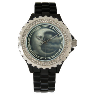 Mondgesicht Armbanduhr