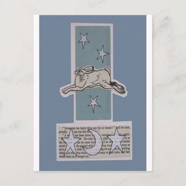 Mondhase Postkarte (Vorderseite)