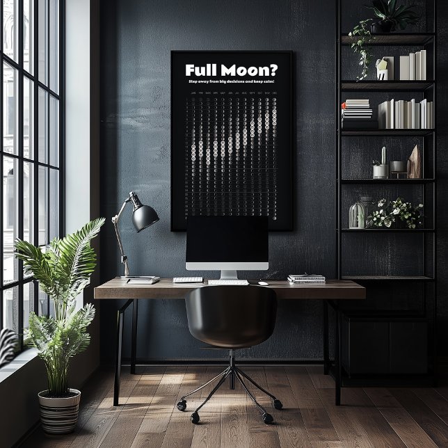 Mondkalender für Terminierungsentscheidungen Poster (Perfect for business)