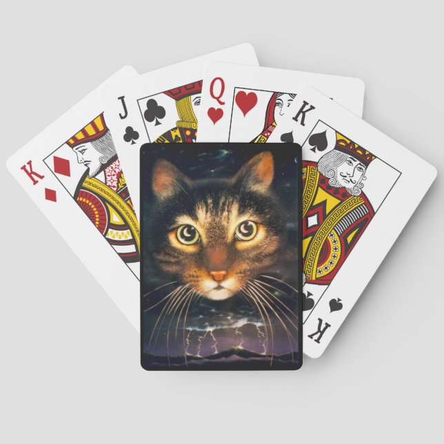 Mondkatze Spielkarten (Rückseite)