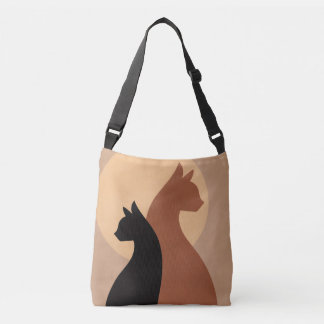 Mondkatzen bedruckte Tasche