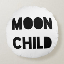 Mondkind Rundes Kissen