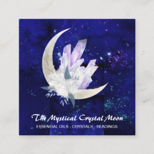 *~* Mondkristalle Floral Bouquest Business Card Quadratische Visitenkarte