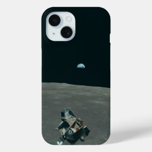 Mondlandefähre Apollo und Erdaufgang über dem Mond Case-Mate iPhone Hülle