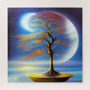 Mondlandschaft-Bonsai Puzzle