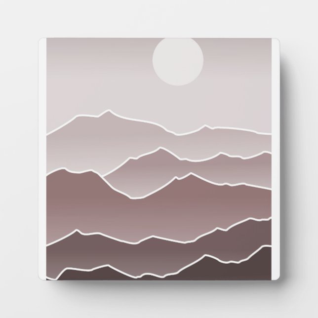 Mondlandschaft Fotoplatte (Vorderseite)