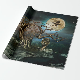 Mondlandschaft Vegvisier Geschenkpapier