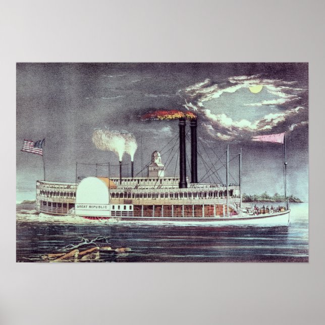 Mondlicht auf dem Mississippi Poster (Vorne)