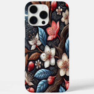 Mondlicht aufblühendes Kirschbaum-Design iPhone 16 Pro Max Hülle