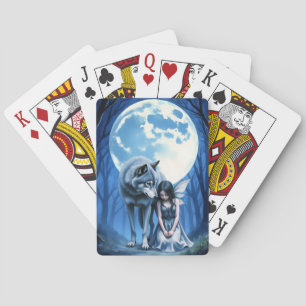 Mondlicht-Band – Der Wolf und die gothische Fee. Spielkarten
