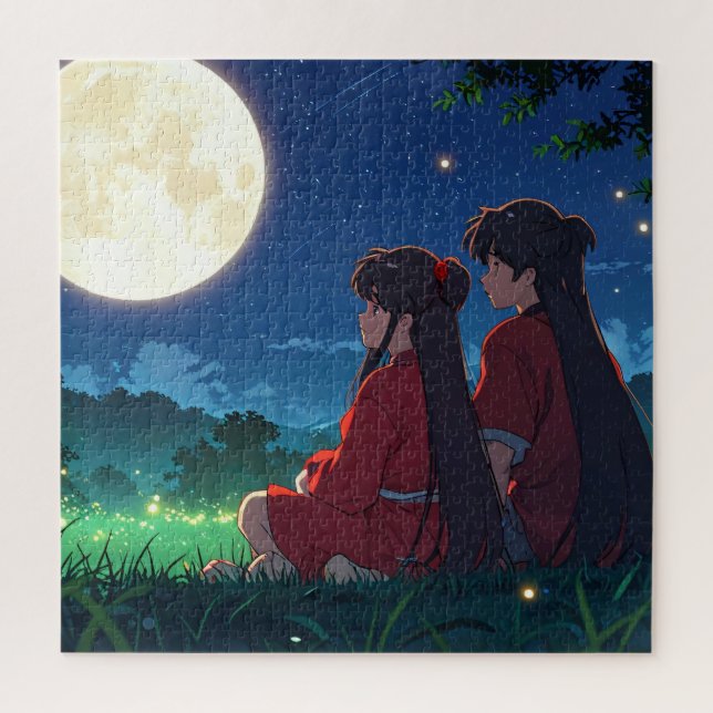 Mondlicht-Begleiter-Jigsaw-Puzzle Puzzle (Vertikal)