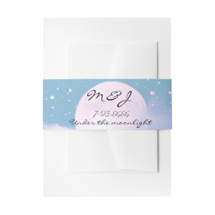 Mondlicht-Biolumineszenz-Eleganz-Hochzeitskollekti Einladungsbanderole
