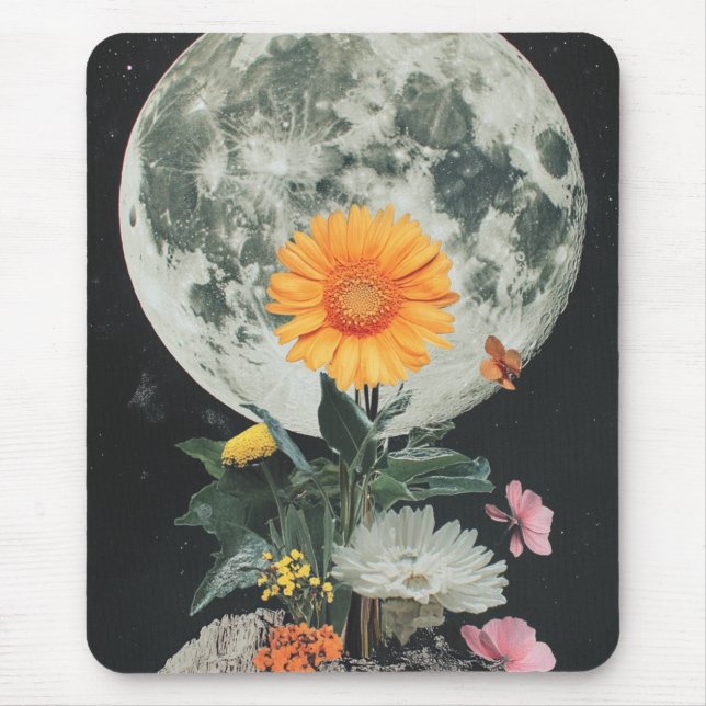 Mondlicht blüht über den rustikalen Charme (2) Mousepad (Vorne)
