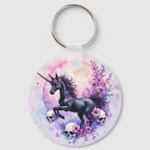 Mondlicht-Einhorn unter vergessenen Rosen, Schlüsselanhänger