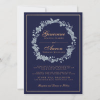 Mondlicht | Einladung zur Hochzeit der Deep Navy