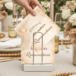 Mondlicht-Eleganz Quinceañera Serviette