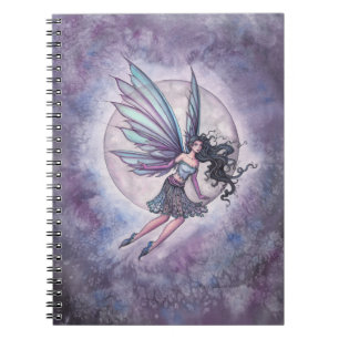 Mondlicht Flug Fee Fantasie Kunst Notizblock