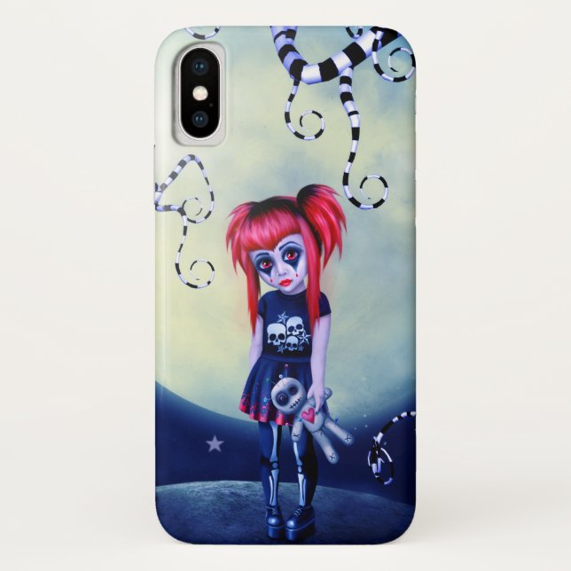 Mondlicht-Goth-Puppe Case-Mate iPhone Hülle (Rückseite)