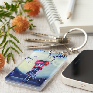 Mondlicht-Goth-Puppe Schlüsselanhänger