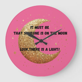 Mondlicht Große Wanduhr