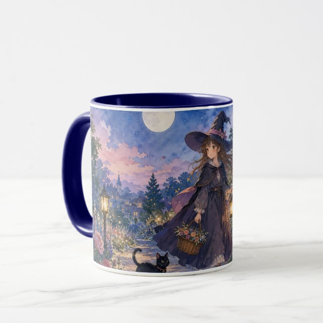 Mondlicht-Hexengarten-Akzentschale Tasse (Vorderseite Links)