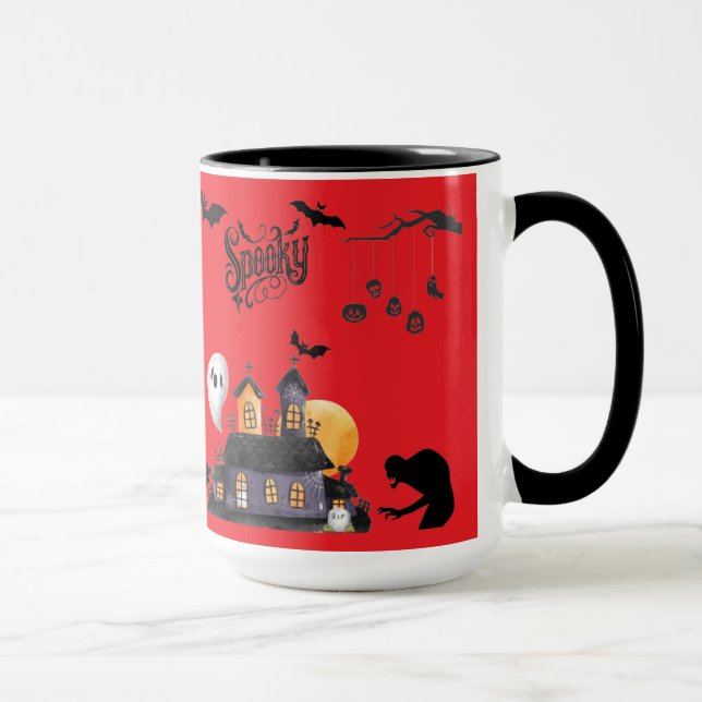 Mondlicht-Mischief leuchtend rot Tasse (Rechts)