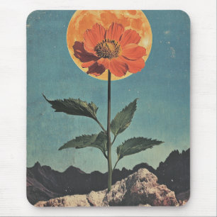 Mondlicht-Orange-Blüte - Vintage-Boho-Charm (2) Mousepad