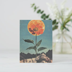 Mondlicht-Orange-Blüte - Vintage-Boho-Charm (2) Postkarte