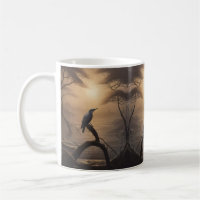 Mondlicht-Perle: Ein weicher Vogel in Twilight