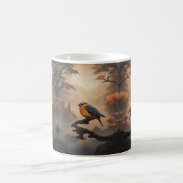 Mondlicht-Perle: Ein weicher Vogel in Twilight Kaffeetasse