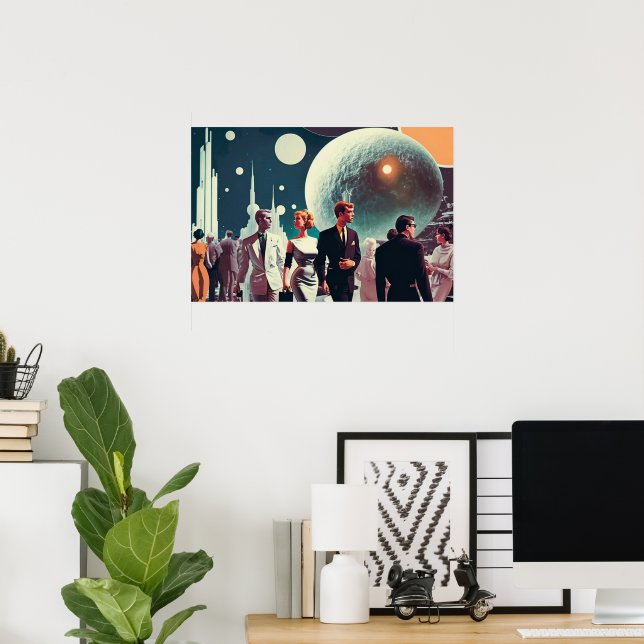 Mondlicht Poster (Heimbüro)