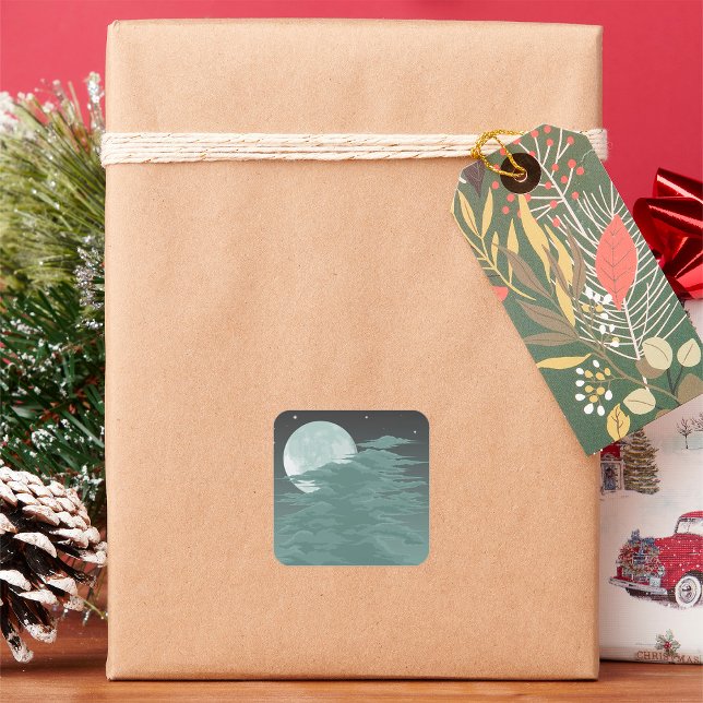 Mondlicht Quadratischer Aufkleber (Von Creator hochgeladen)