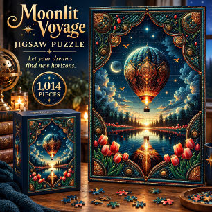 Mondlicht-Reise Ballon 1.014-Teile-Puzzle Puzzle