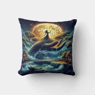 Mondlicht-Reverie – Traumlandschaft Kissen