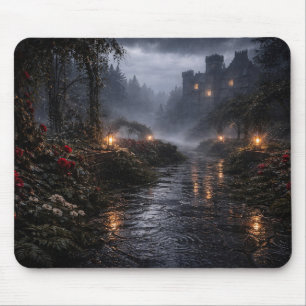 Mondlicht-Rosengarten-Mauspad Mousepad