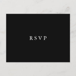 Mondlicht | RSVP-MEHL-WAHL für Blumenzehen Einladungspostkarte