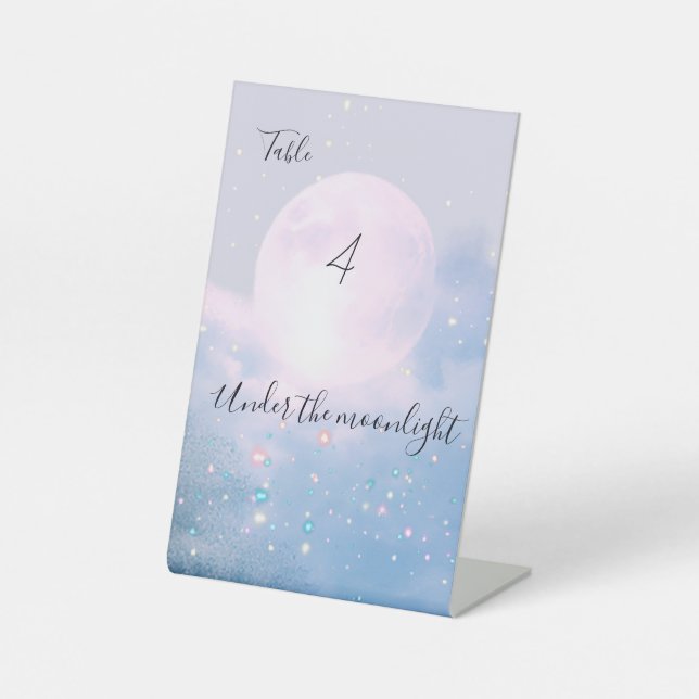 Mondlicht Schimmer Sockelschild (Vorderseite)