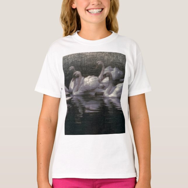 Mondlicht-Schwanensee T-Shirt (Vorderseite)